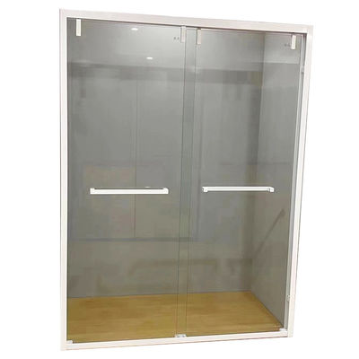 comprare Porta di vetro per bagno a zigzag, doccia personalizzata, telaio in acciaio inossidabile 304 online manufacture