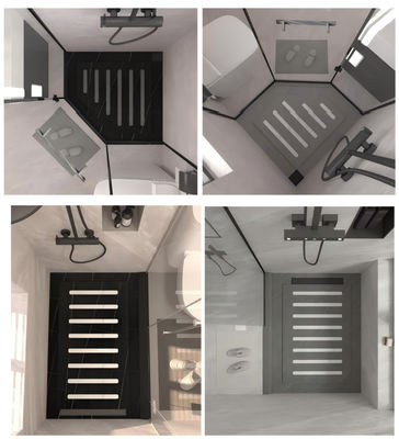 Buy Erosion Resistant Shower Stone Base Easy Cleaning Marble Shower Pan online manufacture