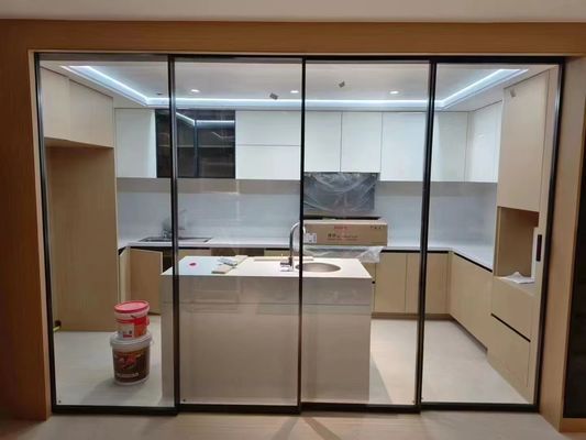 Mua Tùy chỉnh cửa trượt nhà bếp thủy tinh hợp kim nhôm với phong cách hiện đại online manufacture