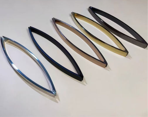 Buy Moon Shape Arc Square Shower Room Glass Door Handle Toilet Bathroom Door Handle online manufacture
