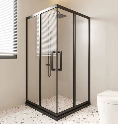 acheter Salle de douche salle de bain porte vitrée carré en diagonale coulissante online manufacture