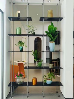 Living Room Custom Stainless Steel Shelf Office Decorative Storage Shelf