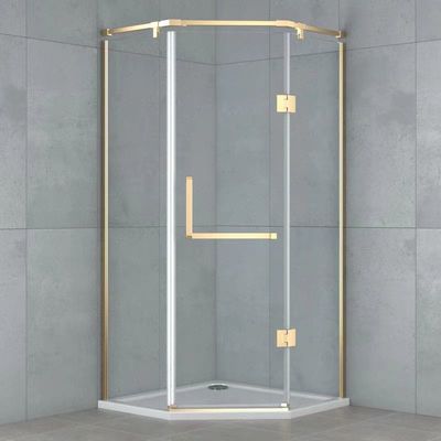 135 Degrees Partitioned Shower Door Profile Waterproof Shower Door Hardware