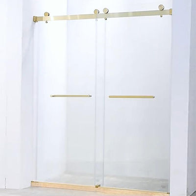 Waterproof Glass Sliding Door Fittings Scratch Resistant Shower Door Runners