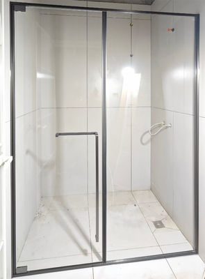Banyo Paslanmaz Çelik Ekstrüzyon Profilleri Su Dayanıklı Siyah Duş Cam Çerçeve