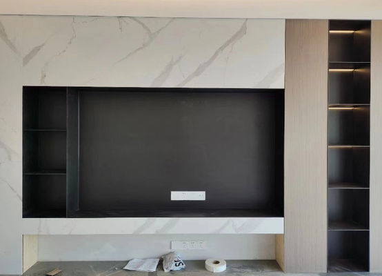 Living Room Stainless Steel TV Wall Niche High Strength For Background
