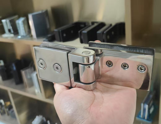 Corrosion Resistance Frameless Shower Hinges Easy Installation Indoor