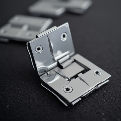Stainless Steel Glass Shower Hinge Wear Resistant for 8-12mm Glass Modern and Easy to Clean